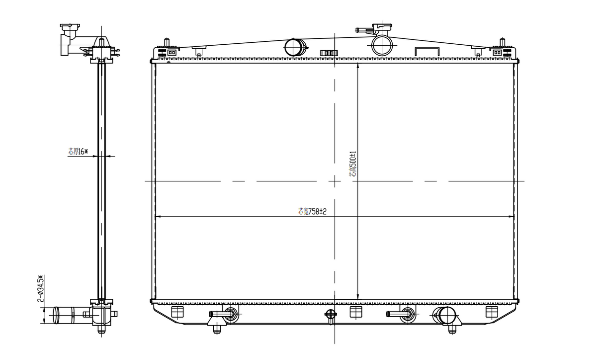 2022 Lexus RX350L 3.5L V6 Radiator