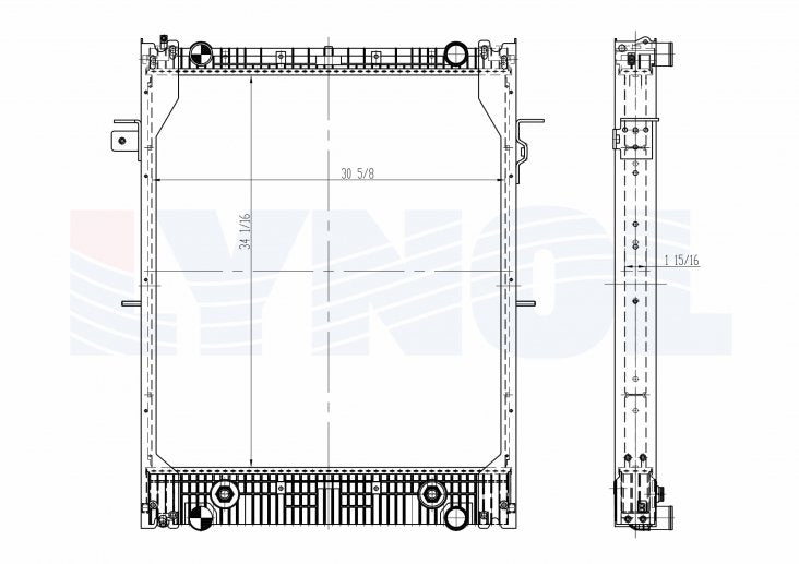 2010 Freightliner M2 106 ISB 6.7L Radiator LR2200-064