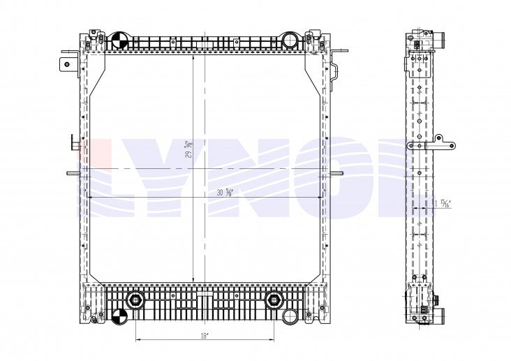 2015 Freightliner M2 106 ISB 6.7L Radiator LR2200-072