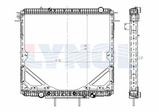 2016 Western Star 4700 DD13 12.8L Radiator LR2200-074