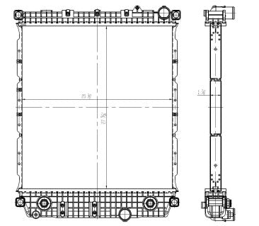 2020 Freightliner M2 106 ISB 6.7L Radiator LR2200-076