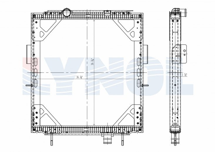 2013 Kenworth T400 ISL 8.9L Radiator LR2201-002