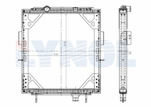 2009 Peterbilt 384 ISX 12.5L Radiator LR2201-002