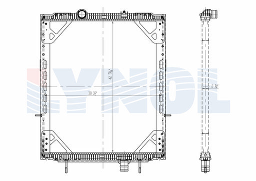 2013 Peterbilt 388 ISX15 15.0L Radiator LR2205-011