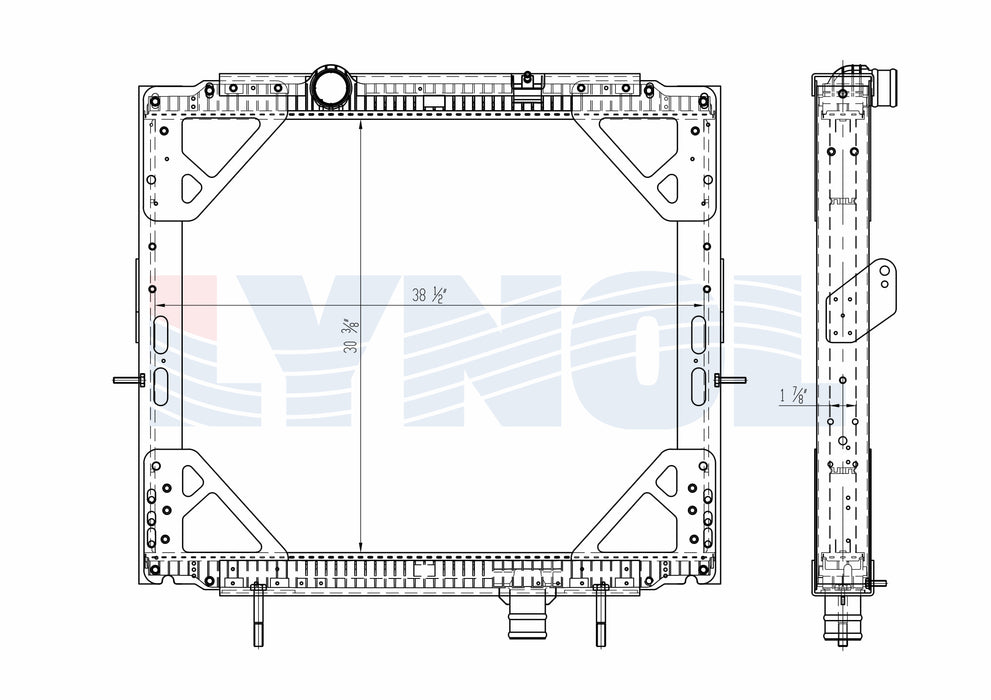 2014 Peterbilt 382 Cummins ISX15 15.0L Radiator
