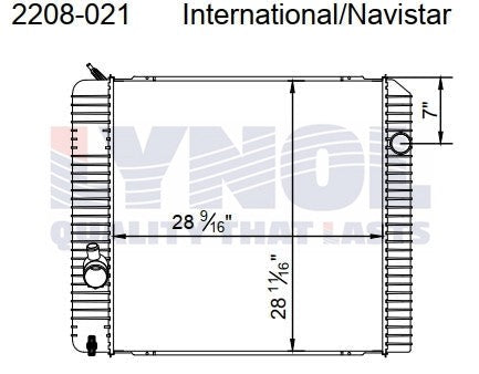 2012 International DuraStar 4400 Navistar MaxxForce DT 7.6L Radiator