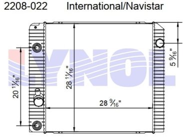 2009 International DuraStar 4300 Navistar MaxxForce DT 7.6L Radiator