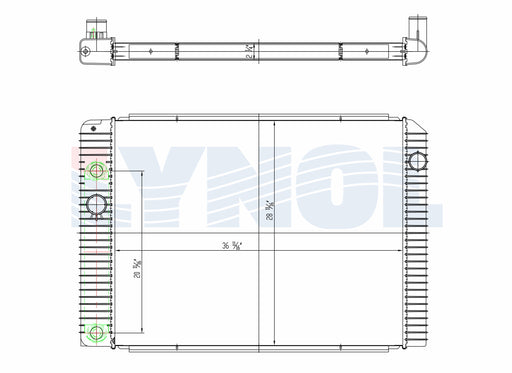 2013 International DuraStar 4300 Navistar MaxxForce DT 7.6L Radiator