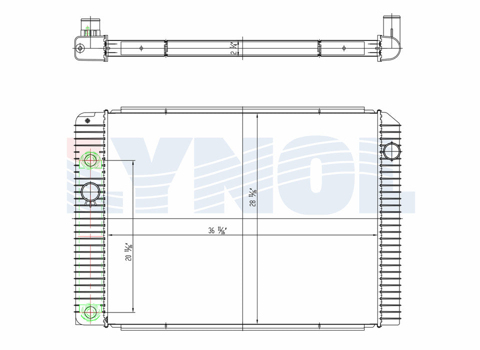 2013 International DuraStar 4300 Navistar MaxxForce DT 7.6L Radiator