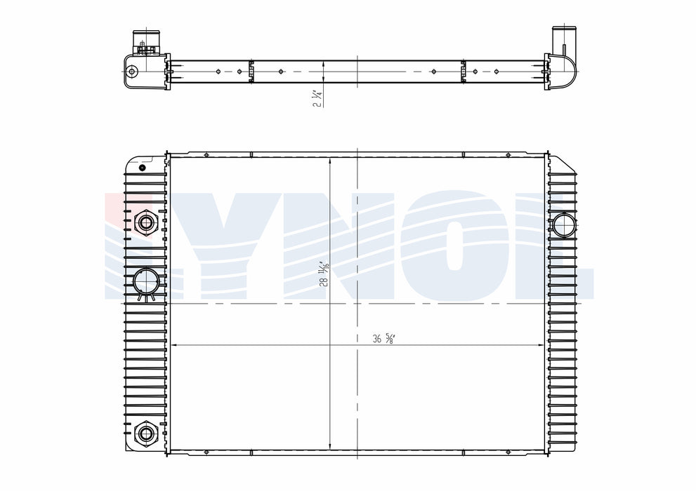 2014 International WorkStar 7500 Navistar MaxxForce 9 9.3L Radiator