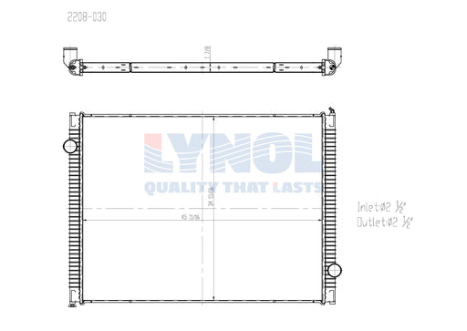 2013 International WorkStar 7400 Navistar MaxxForce 9 9.3L Radiator
