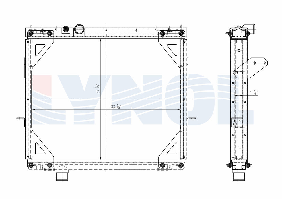 2003 Mack RD Series ASET AC 12L Radiator