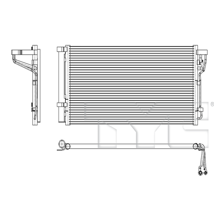 2023 Hyundai Sonata 2.0L L4 Hybrid Condenser | TYC30317