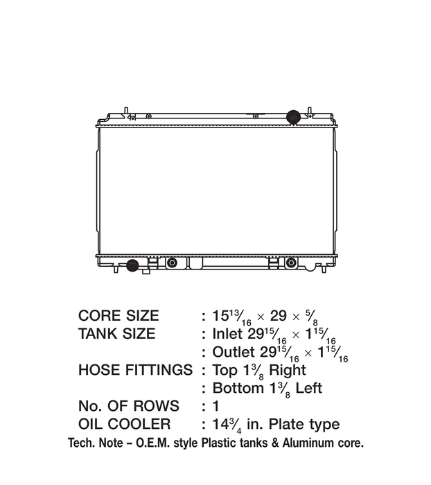 2009 Nissan 350Z 3.5L V6 Radiator