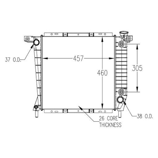 1987 Ford Ranger  2.0L L4 Radiator