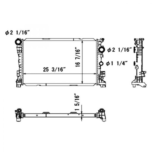 2010 Mercedes-Benz E63 AMG  6.3L V8 Radiator - Sedan