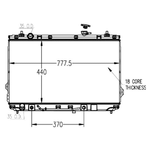 2014 Kia Sedona  3.5L V6 Radiator