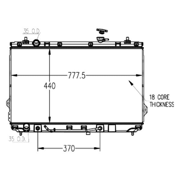 2014 Kia Sedona  3.5L V6 Radiator
