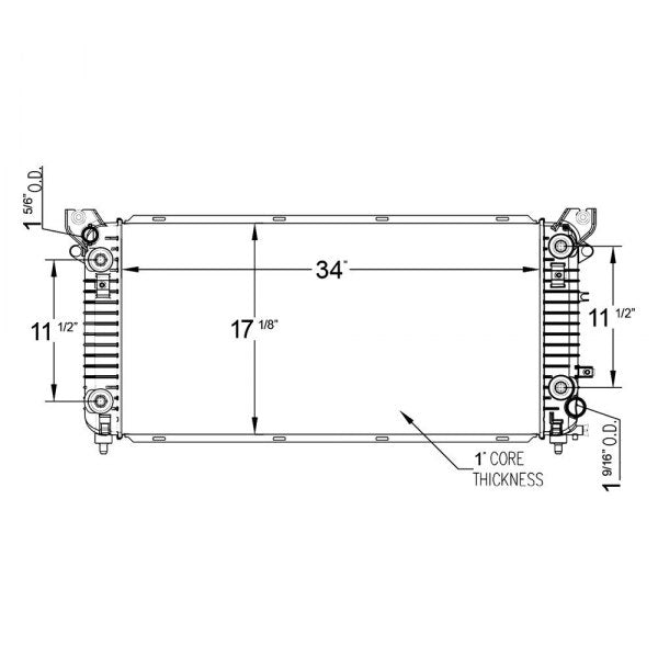 2015 GMC Yukon  5.3L V8 Radiator