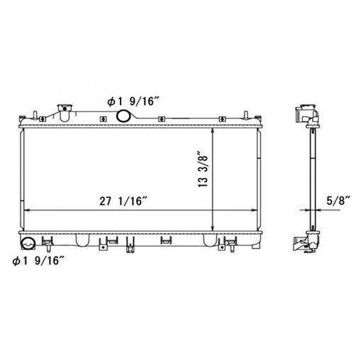 2015 Subaru Forester  2.5L H4 Radiator