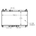 2015 Honda Fit  1.5L L4 Radiator - Hatchback, Automatic