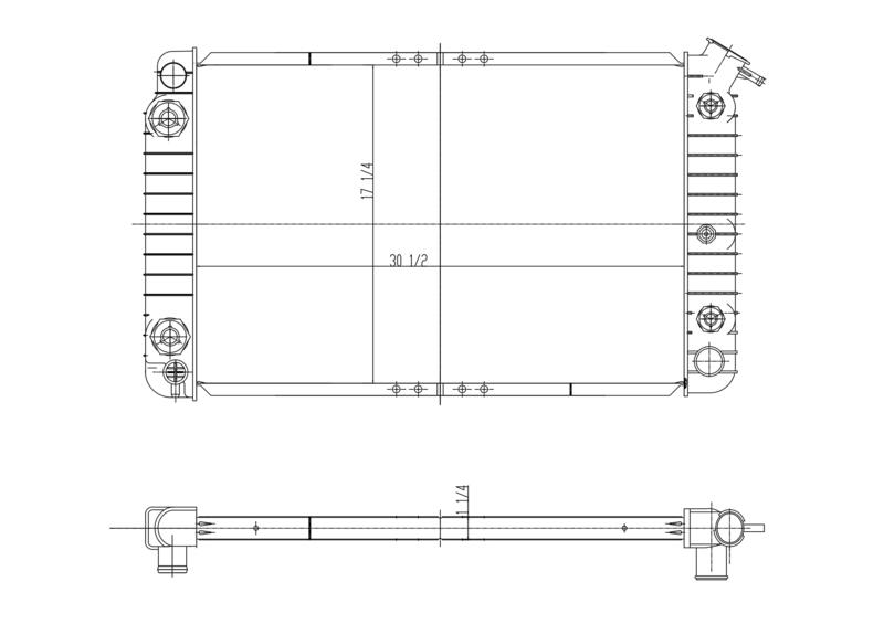 1992 Oldsmobile 88 3.8L V6 Radiator LR1035